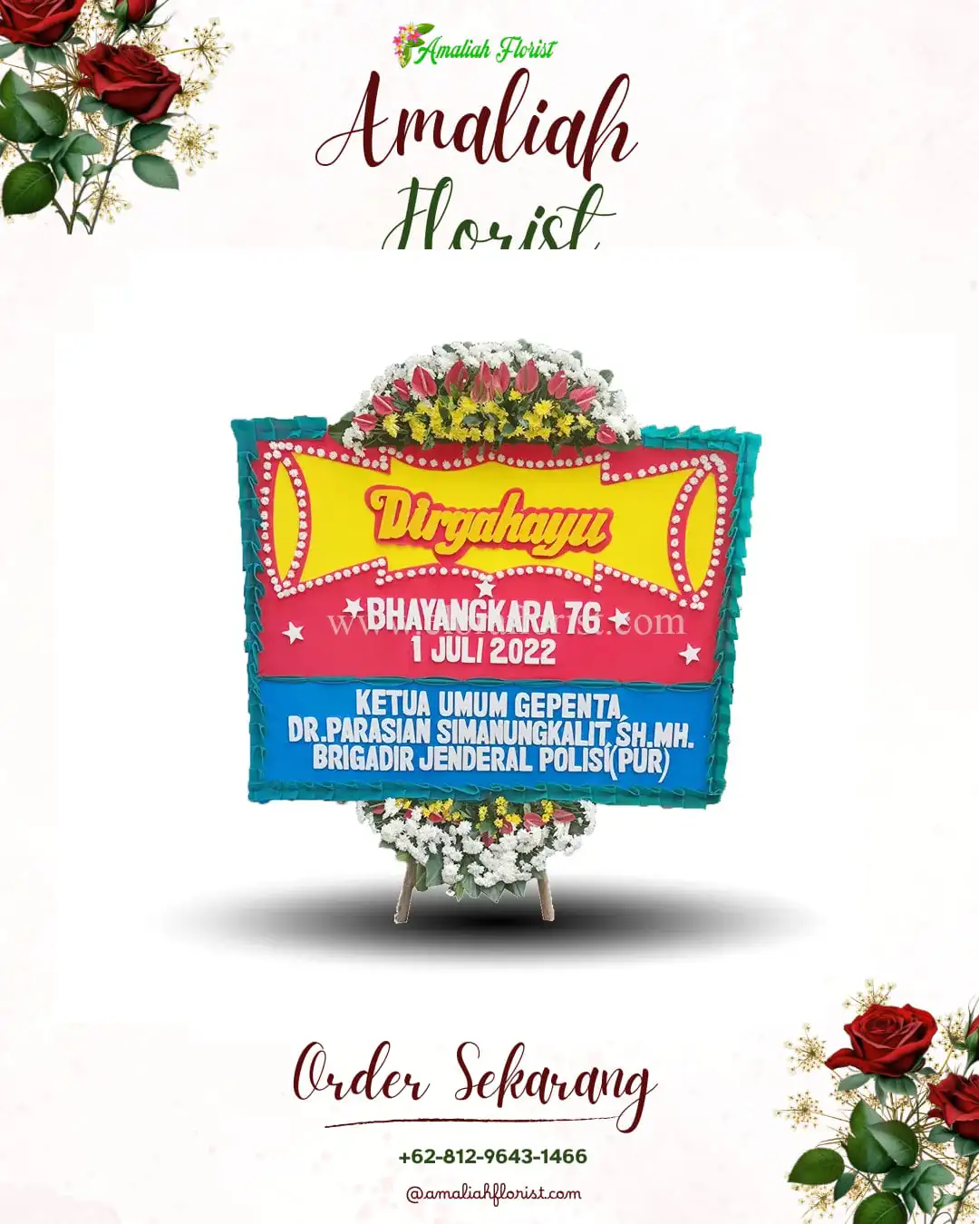 Papan Bunga HUT Ulang Tahun Johunut